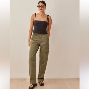 Reformation Bailey High Rise Utility Cargo Pants
